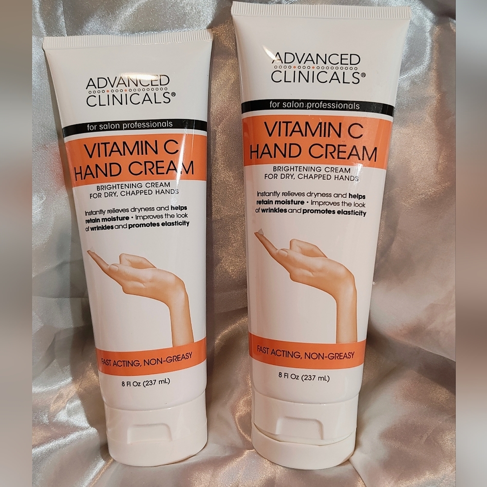 Advanced Clinicals Vitamin C Hand Cream - White & Orange